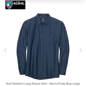 NWT! Kuhl Men's Long Sleeve Shirt - Blue